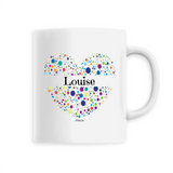 Mug - Louise (Coeur) - 6 Coloris - Cadeau Unique & Tendre - Cadeau Personnalisable - Cadeaux-Positifs.com -Unique-Blanc-