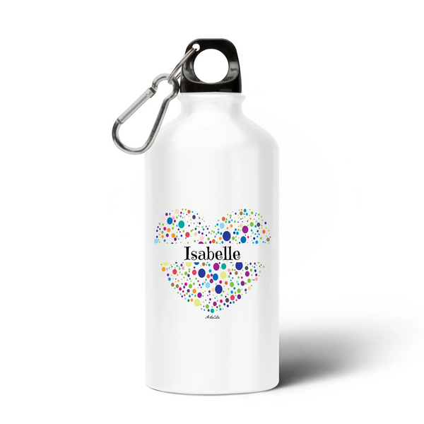 Gourde - Isabelle (Coeur) - Sans BPA - Cadeau Unique & Tendre - Cadeau Personnalisable - Cadeaux-Positifs.com -Unique-Blanc-