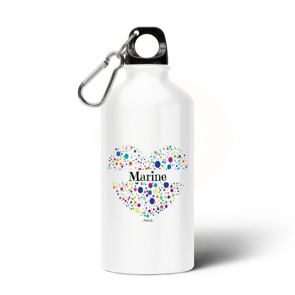 Gourde - Marine (Coeur) - Sans BPA - Cadeau Unique & Tendre - Cadeau Personnalisable - Cadeaux-Positifs.com -Unique-Blanc-