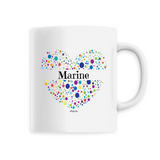 Mug - Marine (Coeur) - 6 Coloris - Cadeau Unique & Tendre - Cadeau Personnalisable - Cadeaux-Positifs.com -Unique-Blanc-