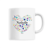 Mug - Nathalie (Coeur) - 6 Coloris - Cadeau Unique & Tendre - Cadeau Personnalisable - Cadeaux-Positifs.com -Unique-Blanc-