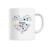 Mug - Anna (Coeur) - 6 Coloris - Cadeau Unique & Tendre - Cadeau Personnalisable - Cadeaux-Positifs.com -Unique-Blanc-