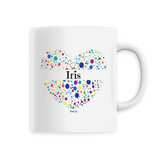 Mug - Iris (Coeur) - 6 Coloris - Cadeau Unique & Tendre - Cadeau Personnalisable - Cadeaux-Positifs.com -Unique-Blanc-