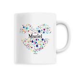Mug - Muriel (Coeur) - 6 Coloris - Cadeau Unique & Tendre - Cadeau Personnalisable - Cadeaux-Positifs.com -Unique-Blanc-