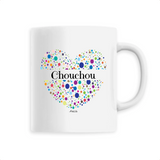 Mug - Chouchou (Coeur) - 6 Coloris - Cadeau Unique & Tendre - Cadeau Personnalisable - Cadeaux-Positifs.com -Unique-Blanc-