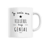 Mug - Un Filleul trop Génial - 6 Coloris - Cadeau Original - Cadeau Personnalisable - Cadeaux-Positifs.com -Unique-Blanc-