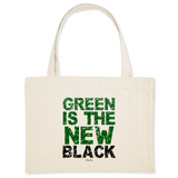 Grand Cabas - Green is the New Black - Matières recyclées - Cadeau Engagé - Cadeau Personnalisable - Cadeaux-Positifs.com -Unique-Blanc-