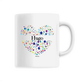 Mug - Hugo (Coeur) - 6 Coloris - Cadeau Unique & Tendre - Cadeau Personnalisable - Cadeaux-Positifs.com -Unique-Blanc-