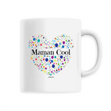 Mug - Maman Cool (Coeur) - 6 Coloris - Cadeau Unique & Tendre - Cadeau Personnalisable - Cadeaux-Positifs.com -Unique-Blanc-