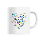 Mug - Raphaël (Coeur) - 6 Coloris - Cadeau Unique & Tendre - Cadeau Personnalisable - Cadeaux-Positifs.com -Unique-Blanc-