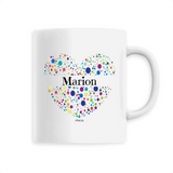 Mug - Marion (Coeur) - 6 Coloris - Cadeau Unique & Tendre - Cadeau Personnalisable - Cadeaux-Positifs.com -Unique-Blanc-