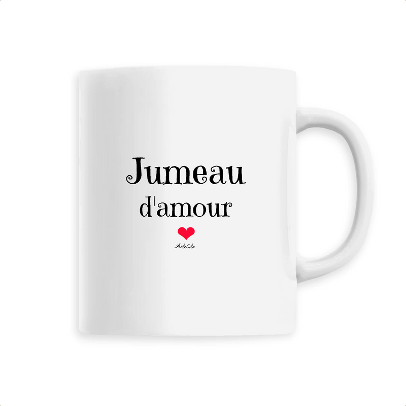 Cadeau anniversaire : Mug - Jumeau d'amour - 6 Coloris - Cadeau Original - Cadeau Personnalisable - Cadeaux-Positifs.com -Unique-Blanc-