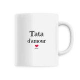 Mug - Tata d'amour - 6 Coloris - Cadeau Original & Tendre - Cadeau Personnalisable - Cadeaux-Positifs.com -Unique-Blanc-