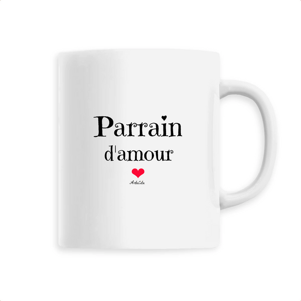 Mug - Parrain d'amour - 6 Coloris - Cadeau Original - Cadeau Personnalisable - Cadeaux-Positifs.com -Unique-Blanc-