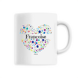 Mug - Françoise (Coeur) - 6 Coloris - Cadeau Unique & Tendre - Cadeau Personnalisable - Cadeaux-Positifs.com -Unique-Blanc-