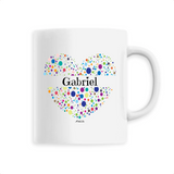 Mug - Gabriel (Coeur) - 6 Coloris - Cadeau Unique & Tendre - Cadeau Personnalisable - Cadeaux-Positifs.com -Unique-Blanc-