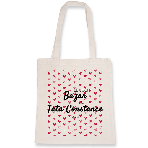 Tote Bag - Le joli Bazar de Tata Constance - Cadeau Durable & Original - Cadeau Personnalisable - Cadeaux-Positifs.com -Unique-Blanc-