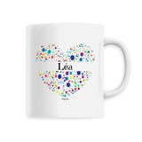 Mug - Léa (Coeur) - 6 Coloris - Cadeau Unique & Tendre - Cadeau Personnalisable - Cadeaux-Positifs.com -Unique-Blanc-