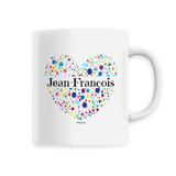 Mug - Jean-François (Coeur) - 6 Coloris - Cadeau Unique & Tendre - Cadeau Personnalisable - Cadeaux-Positifs.com -Unique-Blanc-