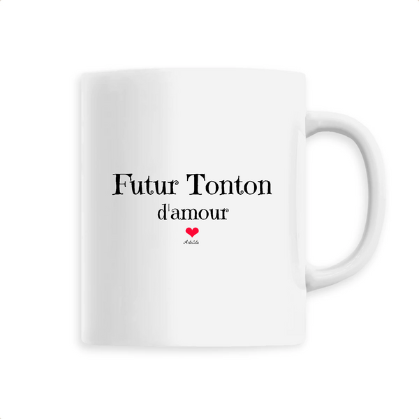 Mug - Futur Tonton d'amour - 6 Coloris - Cadeau Original - Cadeau Personnalisable - Cadeaux-Positifs.com -Unique-Blanc-