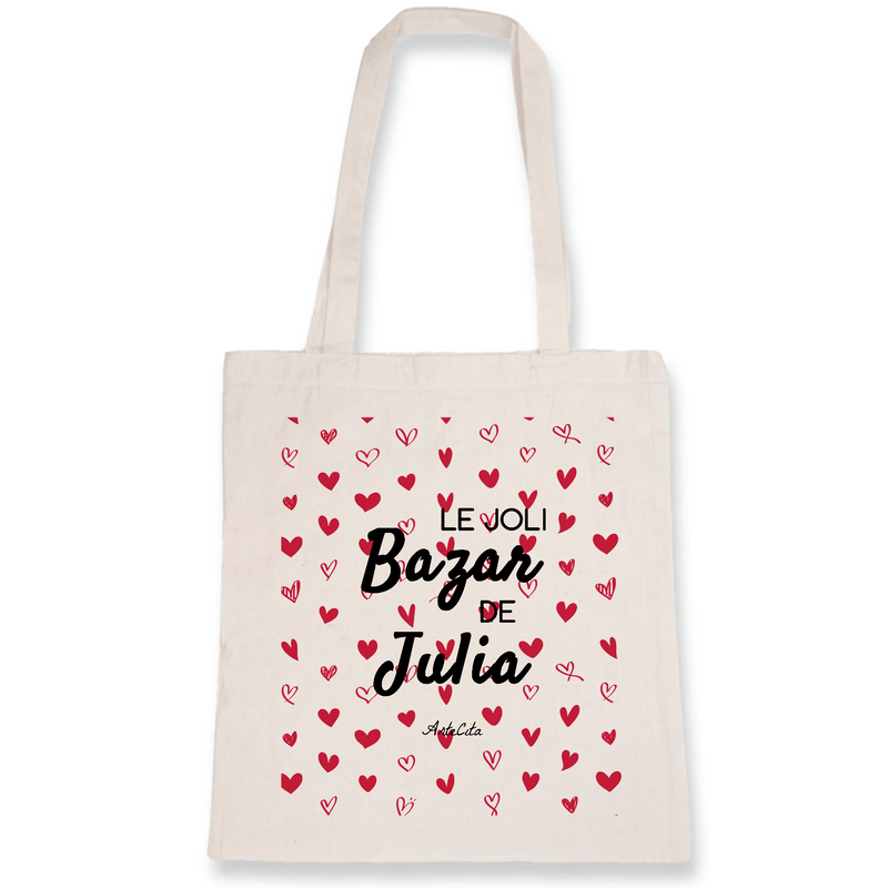 Cadeau anniversaire : Tote Bag - Le joli Bazar de Julia - Cadeau Durable & Original - Cadeau Personnalisable - Cadeaux-Positifs.com -Unique-Blanc-