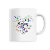 Mug - Maxime (Coeur) - 6 Coloris - Cadeau Unique & Tendre - Cadeau Personnalisable - Cadeaux-Positifs.com -Unique-Blanc-