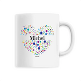 Mug - Michel (Coeur) - 6 Coloris - Cadeau Unique & Tendre - Cadeau Personnalisable - Cadeaux-Positifs.com -Unique-Blanc-