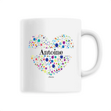 Mug - Antoine (Coeur) - 6 Coloris - Cadeau Unique & Tendre - Cadeau Personnalisable - Cadeaux-Positifs.com -Unique-Blanc-