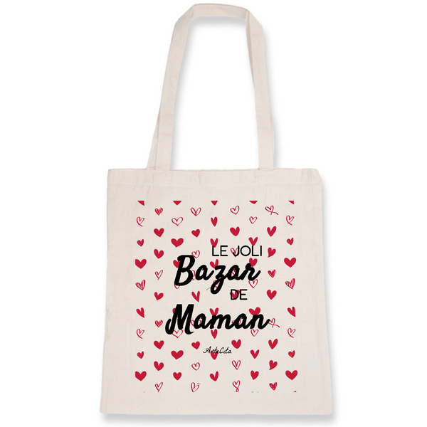 Tote Bag - Le joli Bazar de Maman - Cadeau Durable & Original - Cadeau Personnalisable - Cadeaux-Positifs.com -Unique-Blanc-