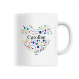 Mug - Caroline (Coeur) - 6 Coloris - Cadeau Unique & Tendre - Cadeau Personnalisable - Cadeaux-Positifs.com -Unique-Blanc-