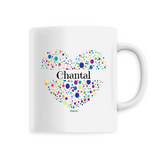 Mug - Chantal (Coeur) - 6 Coloris - Cadeau Unique & Tendre - Cadeau Personnalisable - Cadeaux-Positifs.com -Unique-Blanc-