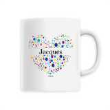 Mug - Jacques (Coeur) - 6 Coloris - Cadeau Unique & Tendre - Cadeau Personnalisable - Cadeaux-Positifs.com -Unique-Blanc-