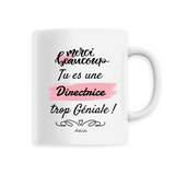 Mug - Merci tu es une Directrice trop Géniale - 6 Coloris - Unique - Cadeau Personnalisable - Cadeaux-Positifs.com -Unique-Blanc-