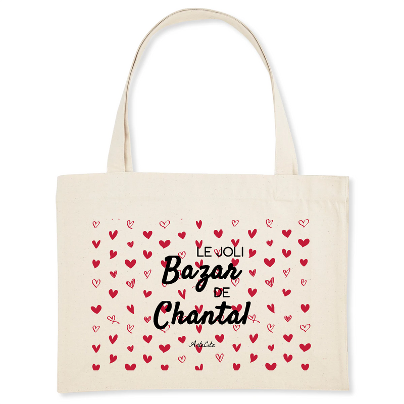 Cadeau anniversaire : Grand Cabas - Le joli Bazar de Chantal - Cadeau Durable & Original - Cadeau Personnalisable - Cadeaux-Positifs.com -Unique-Blanc-