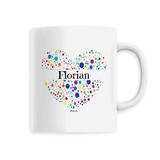 Mug - Florian (Coeur) - 6 Coloris - Cadeau Unique & Tendre - Cadeau Personnalisable - Cadeaux-Positifs.com -Unique-Blanc-