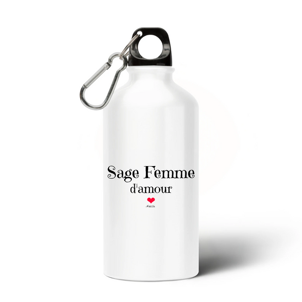 Gourde - Sage Femme d'amour - Sans BPA - Cadeau Unique & Original - Cadeau Personnalisable - Cadeaux-Positifs.com -Unique-Blanc-