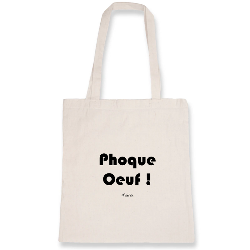 Tote Bag Phoque Oeuf Coton Bio Cadeau Drôle Humour