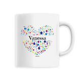 Mug - Vanessa (Coeur) - 6 Coloris - Cadeau Unique & Tendre - Cadeau Personnalisable - Cadeaux-Positifs.com -Unique-Blanc-