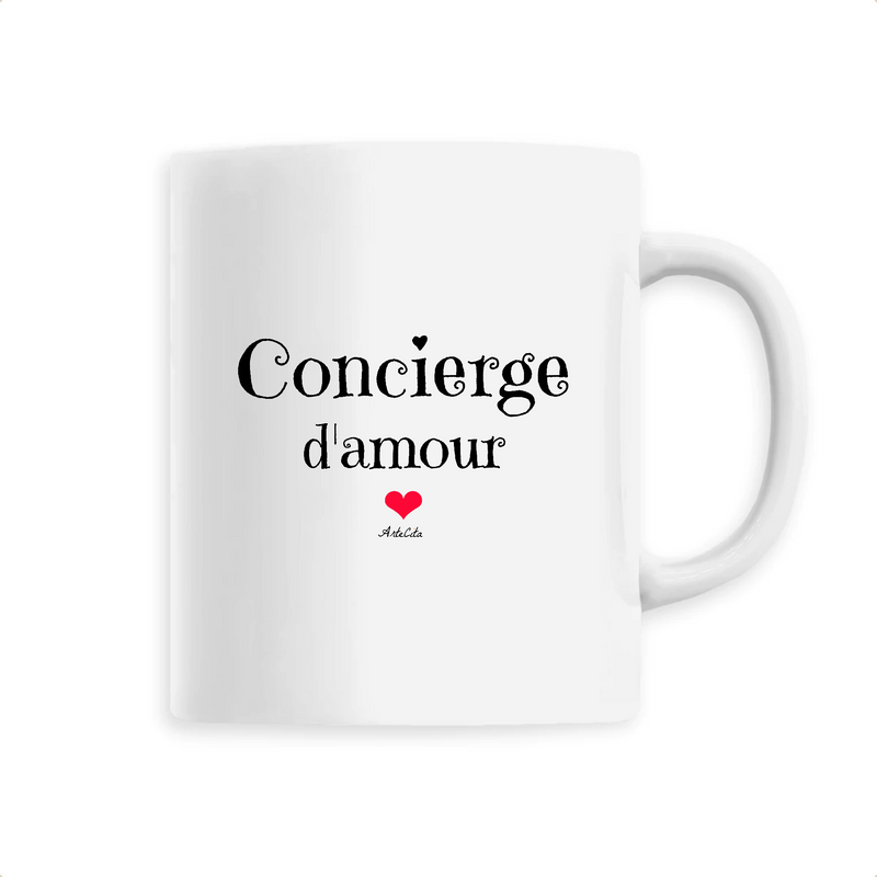 Cadeau anniversaire : Mug - Concierge d'amour - 6 Coloris - Cadeau Original & Unique - Cadeau Personnalisable - Cadeaux-Positifs.com -Unique-Blanc-