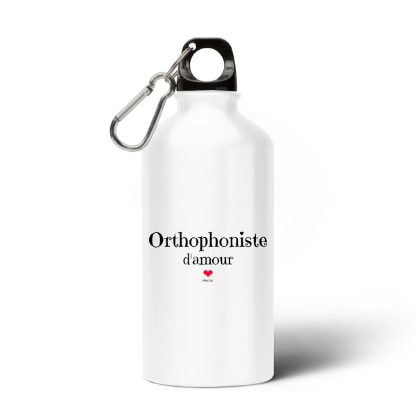 Gourde - Orthophoniste d'amour - Sans BPA - Cadeau Unique & Original - Cadeau Personnalisable - Cadeaux-Positifs.com -Unique-Blanc-
