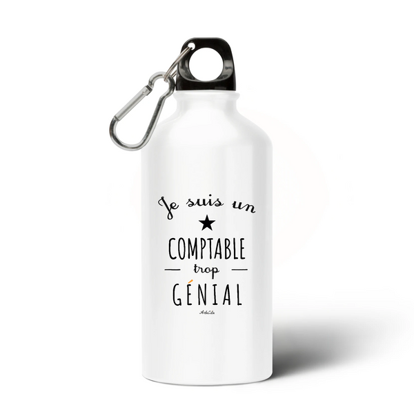 Gourde - Un Comptable trop Génial - Sans BPA - Cadeau Original - Cadeau Personnalisable - Cadeaux-Positifs.com -Unique-Blanc-