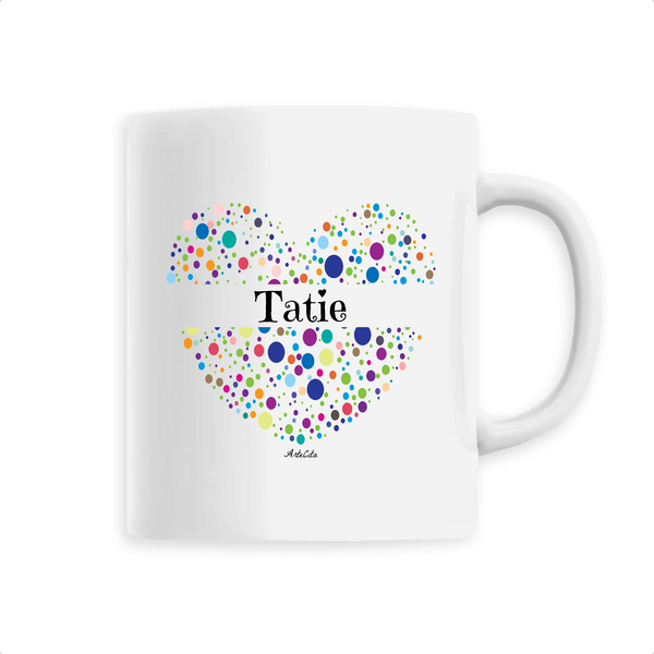 Mug - Tatie (Coeur) - 6 Coloris - Cadeau Unique & Tendre - Cadeau Personnalisable - Cadeaux-Positifs.com -Unique-Blanc-