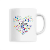 Mug - Sabine (Coeur) - 6 Coloris - Cadeau Unique & Tendre - Cadeau Personnalisable - Cadeaux-Positifs.com -Unique-Blanc-