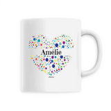 Mug - Amélie (Coeur) - 6 Coloris - Cadeau Unique & Tendre - Cadeau Personnalisable - Cadeaux-Positifs.com -Unique-Blanc-
