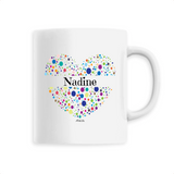 Mug - Nadine (Coeur) - 6 Coloris - Cadeau Unique & Tendre - Cadeau Personnalisable - Cadeaux-Positifs.com -Unique-Blanc-