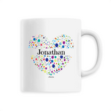 Mug - Jonathan (Coeur) - 6 Coloris - Cadeau Unique & Tendre - Cadeau Personnalisable - Cadeaux-Positifs.com -Unique-Blanc-