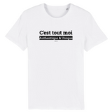 T-Shirt Premium - C'est tout moi - Coton Bio - 12 Coloris - Humour - Cadeau Personnalisable - Cadeaux-Positifs.com -XS-Blanc-