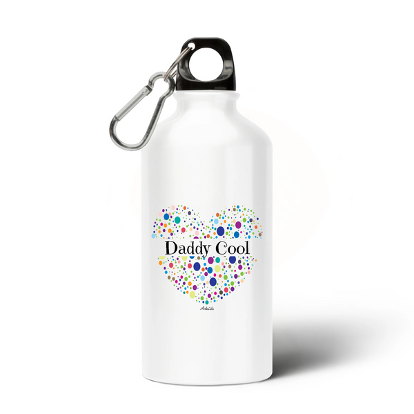 Gourde - Daddy Cool (Coeur) - Sans BPA - Cadeau Unique & Tendre - Cadeau Personnalisable - Cadeaux-Positifs.com -Unique-Blanc-