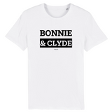 T-Shirt Premium - Bonnie & Clyde - Coton Bio - 12 Coloris - Mythique - Cadeau Personnalisable - Cadeaux-Positifs.com -XS-Blanc-