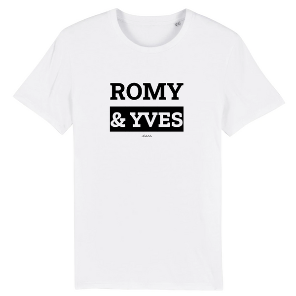 T-Shirt Premium - Romy & Yves - Coton Bio - 12 Coloris - Mythique - Cadeau Personnalisable - Cadeaux-Positifs.com -XS-Blanc-